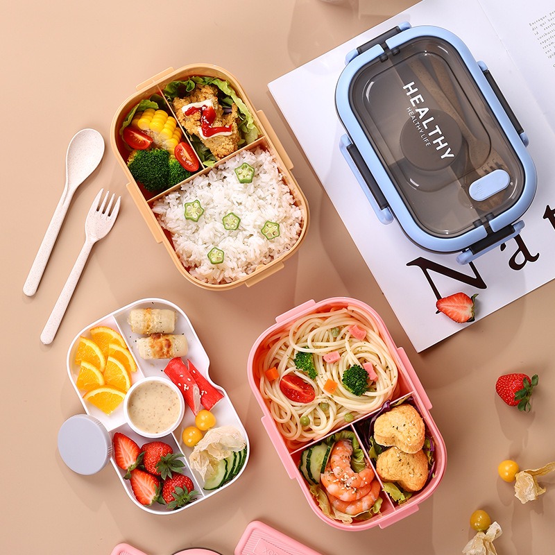 1200 ML Çift Katmanlı yemek ka - Bento Box Two Tier incelemesi ve fiyatı