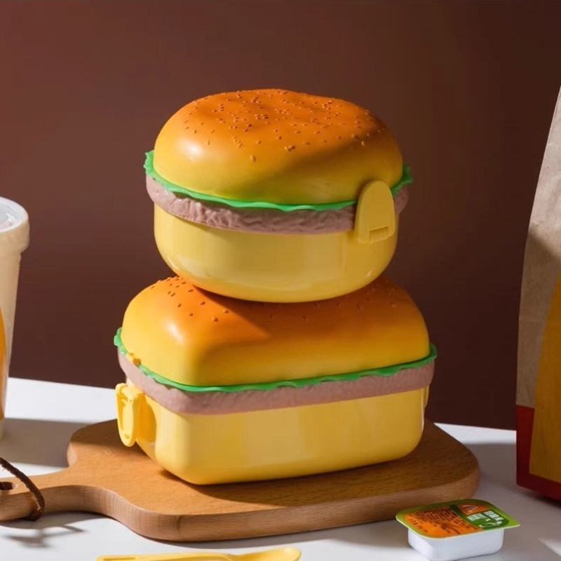 Hamburger yemek kabı Çift Katm - Bento Box Two Tier incelemesi ve fiyatı